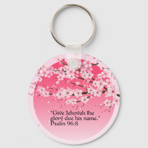 JW Gift Idea 2025 Year Text Keychain Psalm 96:8 Nyckelring