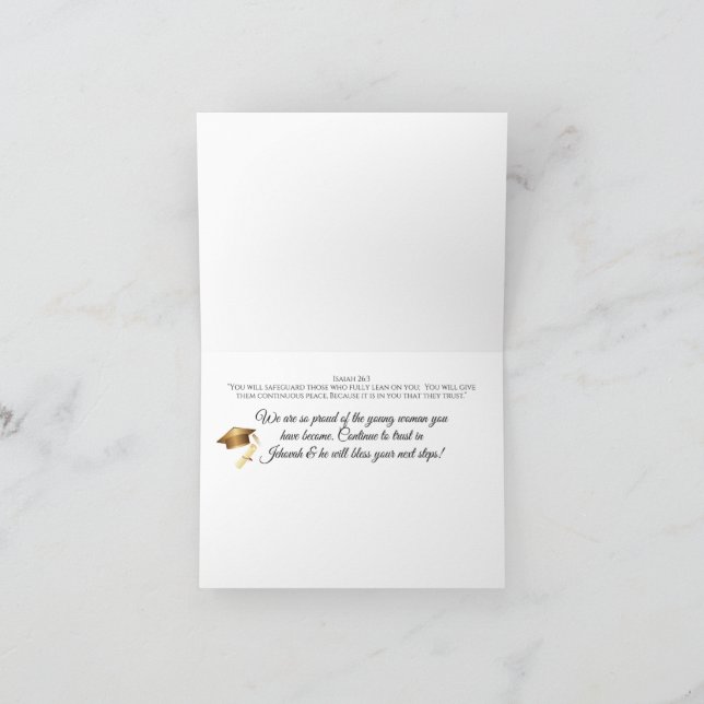 JW High School Studenten Card ECL 12:1 Kort (Inuti)