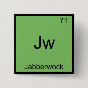 JW - Jabberwock Funny Chemistry Inslag Symbol Tee Knapp