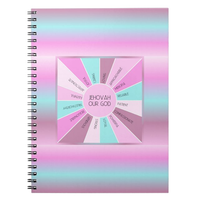 JW Kvaliteter hos vår bärbara gudsdator Jehovah Anteckningsbok (Framsidan)