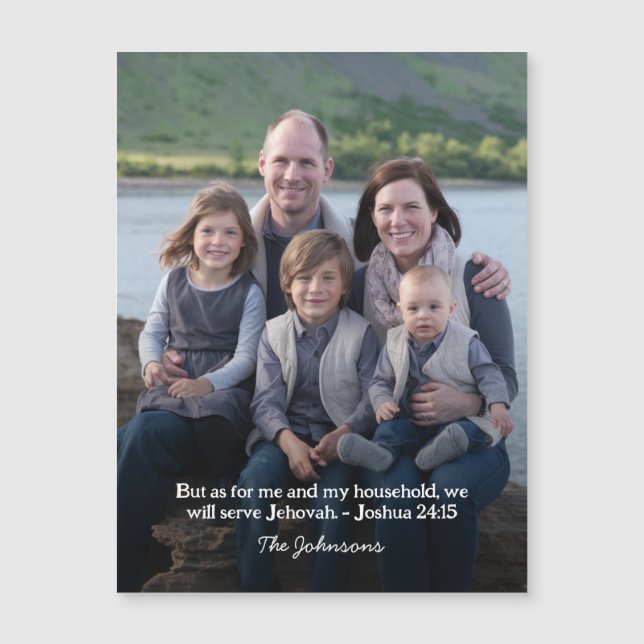 JW Magnetic Card Joshua 25:15 (Framsida)