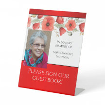 JW Memorial-Funeral Service Guestbook-tecken