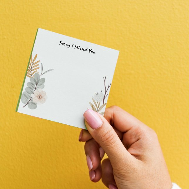 JW Mission Supply beklagar att jag missade blomman Post-it Block (Skapare uppladdad)