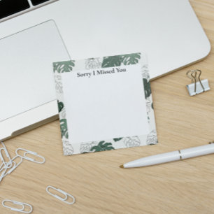 JW Mission Supply beklagar att jag missade dig Mon Post-it Block