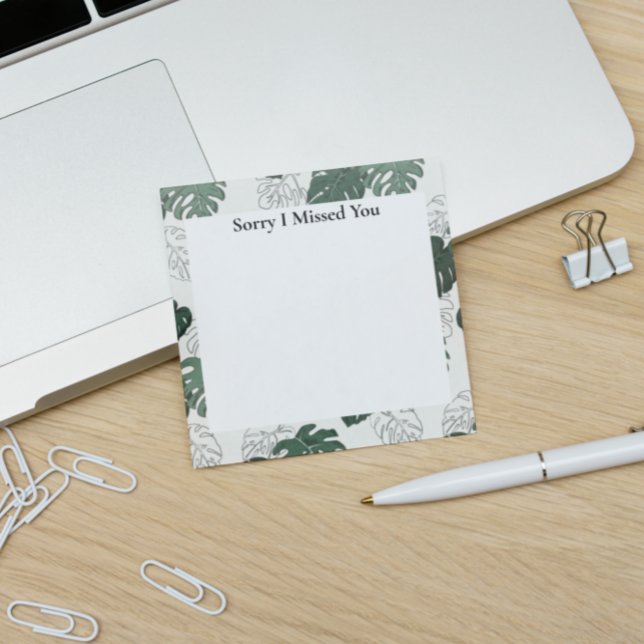 JW Mission Supply beklagar att jag missade dig Mon Post-it Block (Skapare uppladdad)