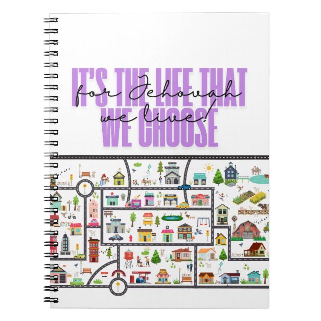 JW Notebook "Town Territory" Gift för pioneers Anteckningsbok (Framsidan)