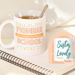 JW Personalizable Pioneer School 2023 & 2 Tim 4:5 Kaffemugg