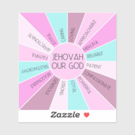 JW QuTIES of Jehovah Vår Gud Vinyl Sticker Klistermärken