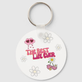 JW Retro Best Life All Keychain for Sisters Nyckelring