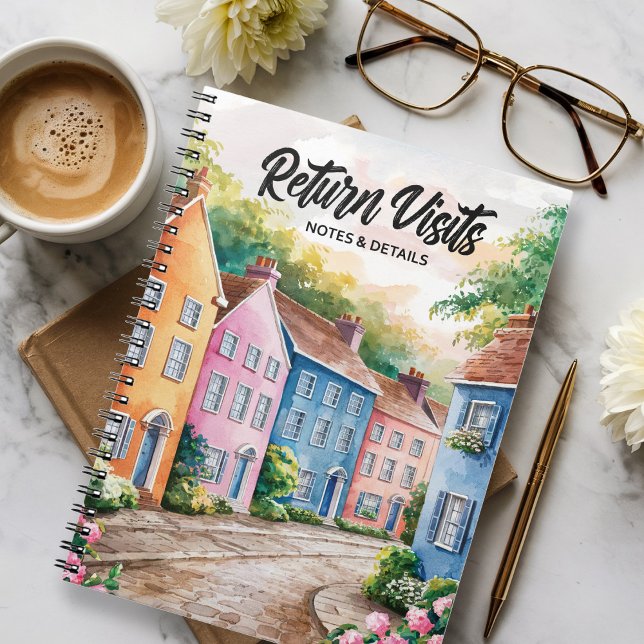 JW Return Visits Notes And Details Spiral Anteckningsbok (Skapare uppladdad)