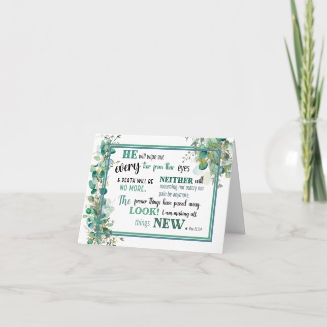 JW Sympathy Card for Jehovas vittnen Tack Kort (Framsida)