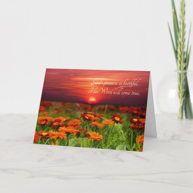 JW Sympathy Card - Life Everduration är utlovat Tack Kort (Framsida)