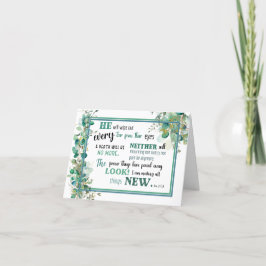 JW Sympathy Card Revelation 21:3,4 Tack Kort