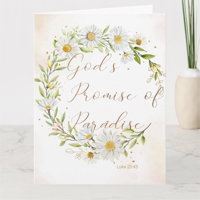 JW Sympati JW Begravning Lukas 23:43  Kort (Framsida)