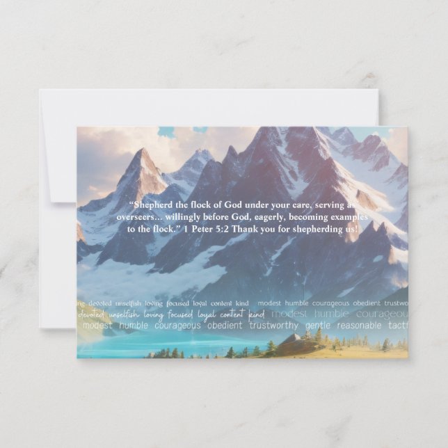 JW Tack for Shephering US Elders Card Kort (Framsida)