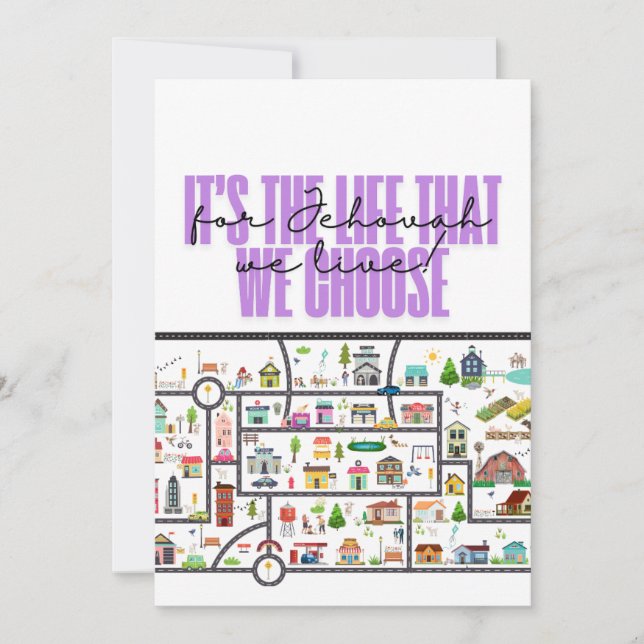 JW "Town Territory"-kort för ungdomar Julkort (Framsida)