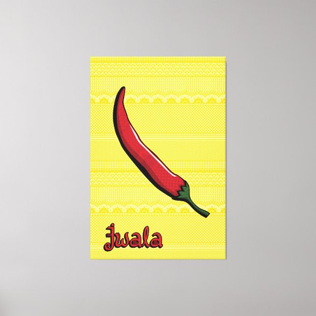 Jwala Chili Pepper Canvas Art (Framsida)