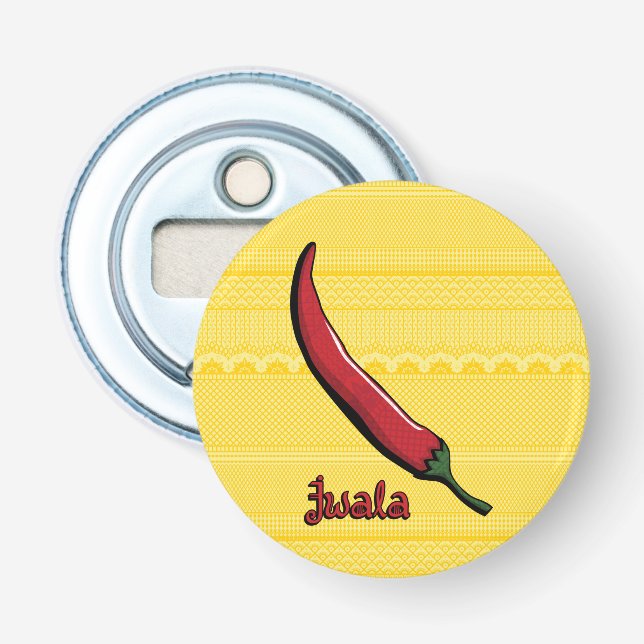 Jwala Chili Pepper Flaska Öppna Flasköppnare (Framsidan)