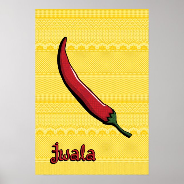 Jwala Chili Pepper Poster (Framsidan)