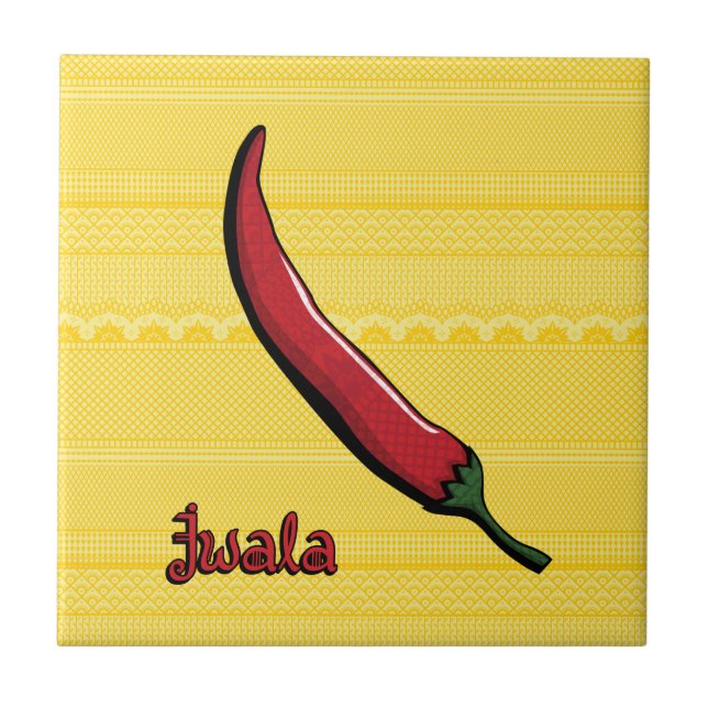 Jwala Chili Pepper Tile Kakelplatta (Framsidan)