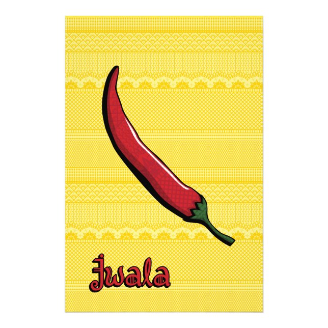 Jwala Chilipeppar Konsttryck Fototryck (Framsidan)