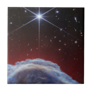 JWST-bild av Horsehead Nebula Kakelplatta