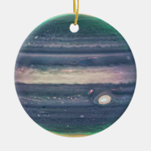 JWST-bild av Planet Jupiter i infraröd Julgransprydnad Keramik