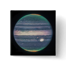 JWST-bild av Planet Jupiter i infraröd knapp