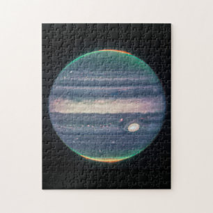 JWST-bild av Planet Jupiter i infraröd Pussel