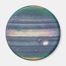 JWST-bild av Planet Jupiter i infrarött magnet