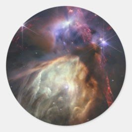 JWST-bild av Rho Ophiuchi Stars Runt Klistermärke