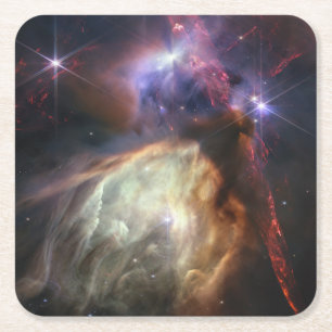 JWST-bild av Rho Ophiuchi Stars Underlägg Papper Kvadrat