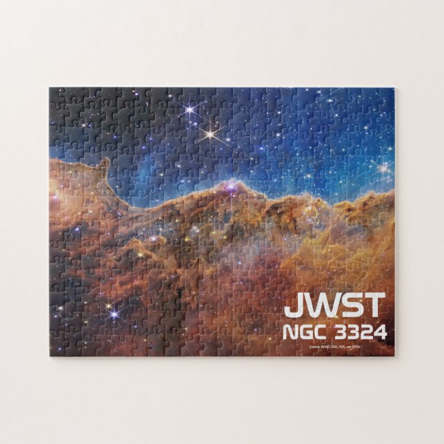 JWST Carina Nebula Cosmic Cliffs Puzzle Pussel (Horisontell)