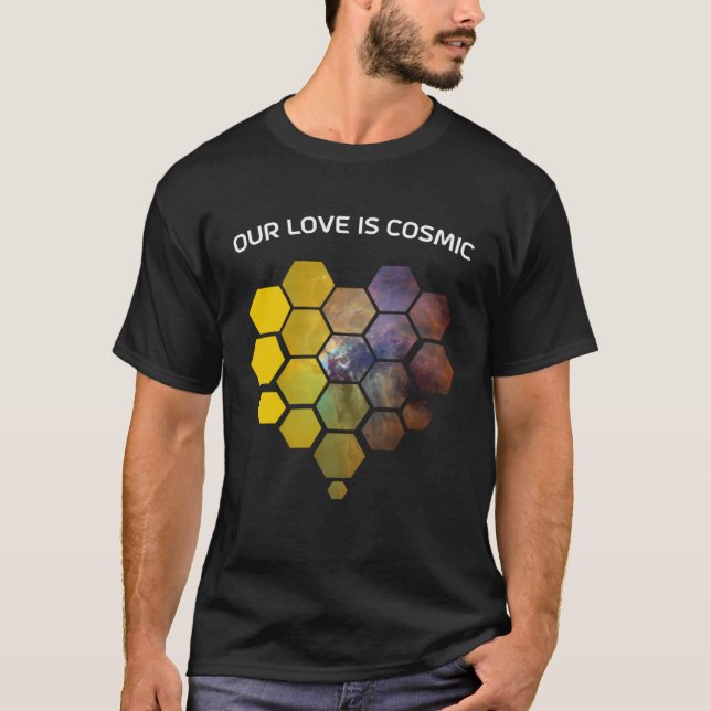 JWST Heart Shaped Mirrors Valentine s Day Romantic T Shirt (Framsida)