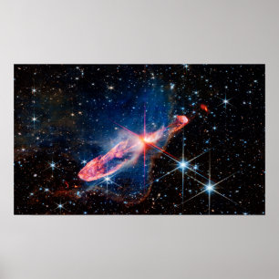 JWST Herbig-Haro 46/47 Aktivt Formande Stjärnor Poster