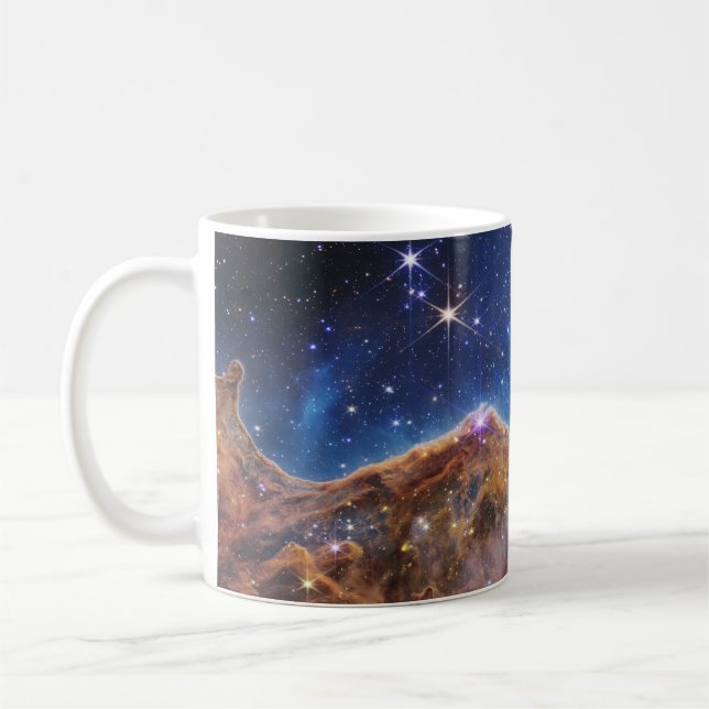 JWST James Webb Space Telescope Cosmic Cliffs Kaffemugg (Vänster)