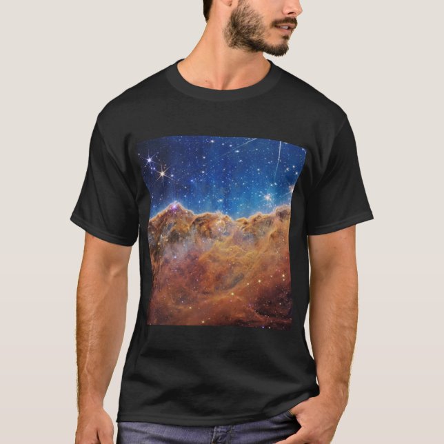 JWST James Webb Space Telescope Cosmic Cliffs T Shirt (Framsida)
