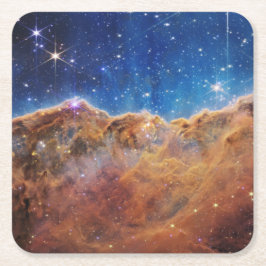 JWST James Webb Space Telescope Cosmic Cliffs Underlägg Papper Kvadrat