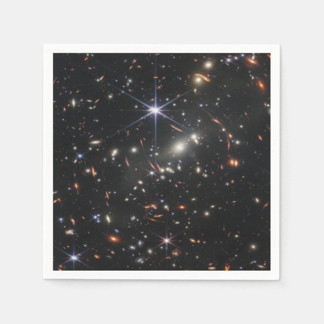 JWST James Webb Space Telescope First Bilder Pappersservett (Framsidan)