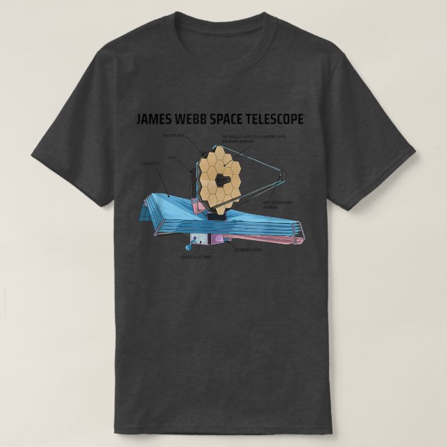 JWST James Webb Space Telescope NASA Science Unive T Shirt (Design framsida)