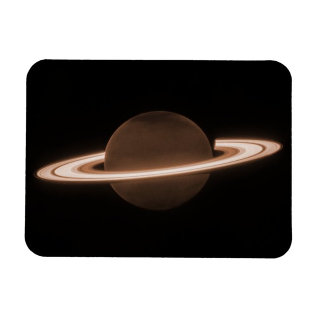 JWST James Webb Space Telescope Saturnus InfrRED Magnet (Horisontell)