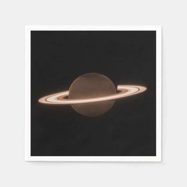 JWST James Webb Space Telescope Saturnus InfrRED Pappersservett (Framsidan)