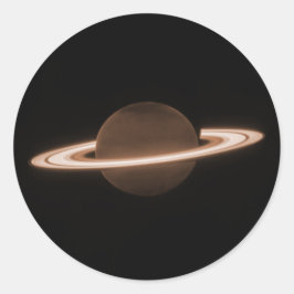 JWST James Webb Space Telescope Saturnus InfrRED Runt Klistermärke