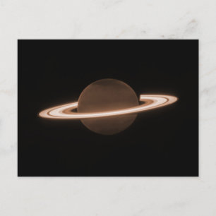 JWST James Webb Space Telescope Saturnus InfrRED Vykort
