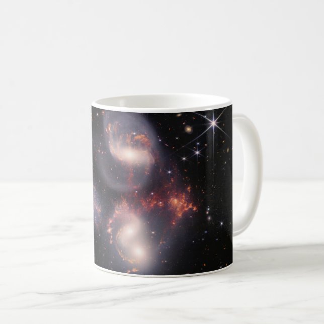 JWST James Webb Space Telescope Stephan's Quintet Kaffemugg (Framsida höger)