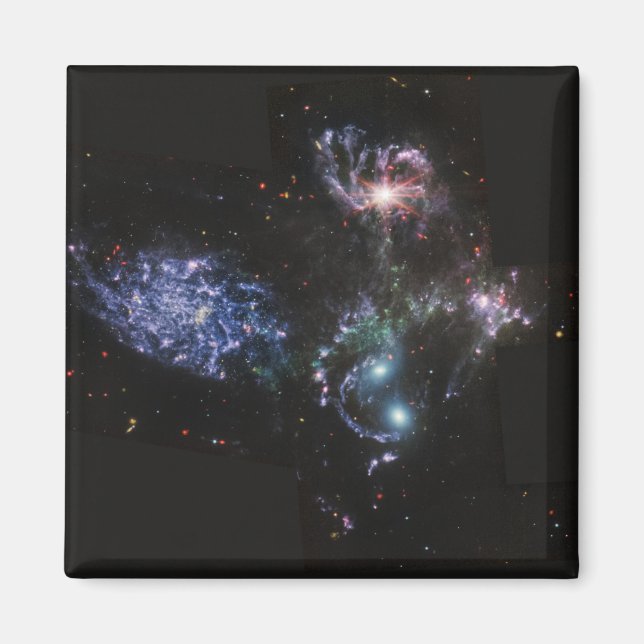 JWST James Webb Space Telescope Stephan's Quintet Magnet (Framsidan)