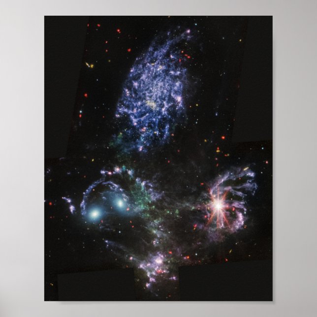 JWST James Webb Space Telescope Stephan's Quintet Poster (Framsidan)