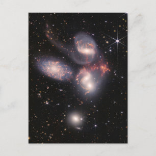 JWST James Webb Space Telescope Stephan's Quintet Vykort