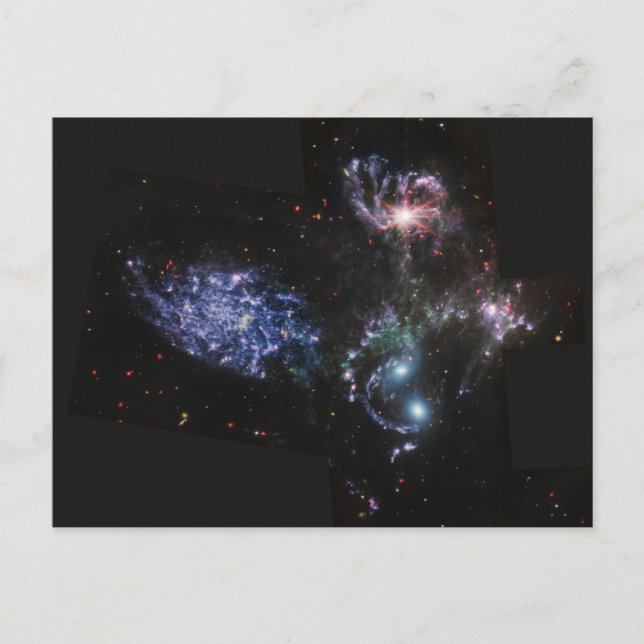 JWST James Webb Space Telescope Stephan's Quintet Vykort (Framsida)