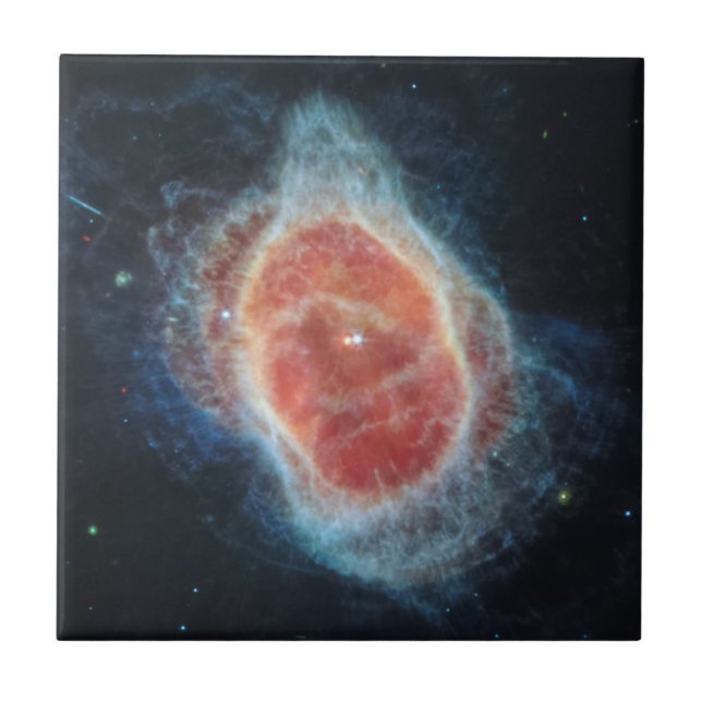 JWST James Webb Telescope Southern Ring Nebula Kakelplatta (Framsidan)